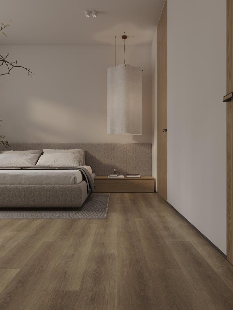 Кварцвиниловая плитка Alpine Floor клеевая Easy Line Дуб Дриада ЕСО 3-44 1219,2×184,15×3 фото в интерьере